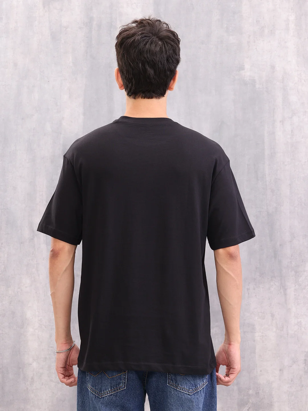 Dice Inspired Graphic Printed Oversized T-Shirt | Black - Image 3