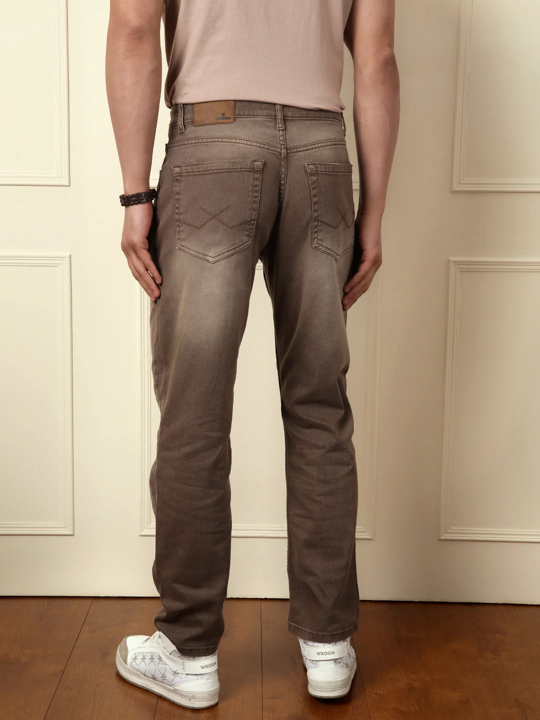 Distressed Apex Brown Jeans - Image 4