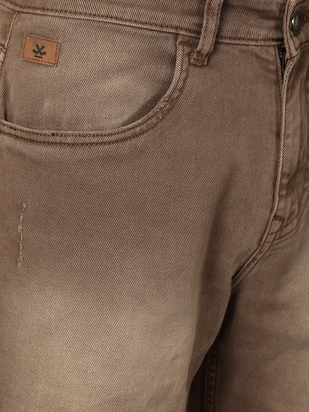 Distressed Apex Brown Jeans - Image 6