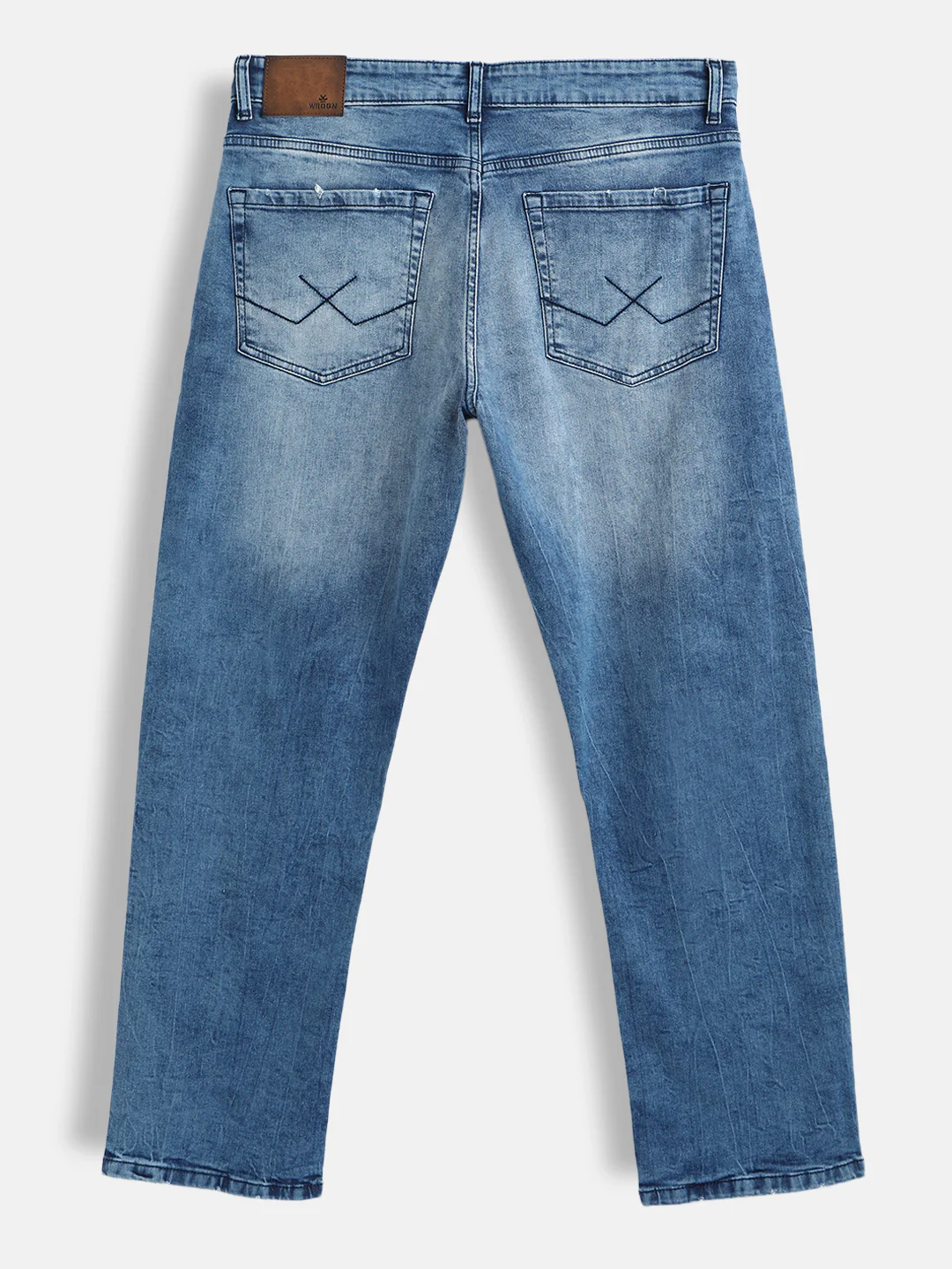 Distressed Wash Anti Fit Jeans | Blue - Image 2