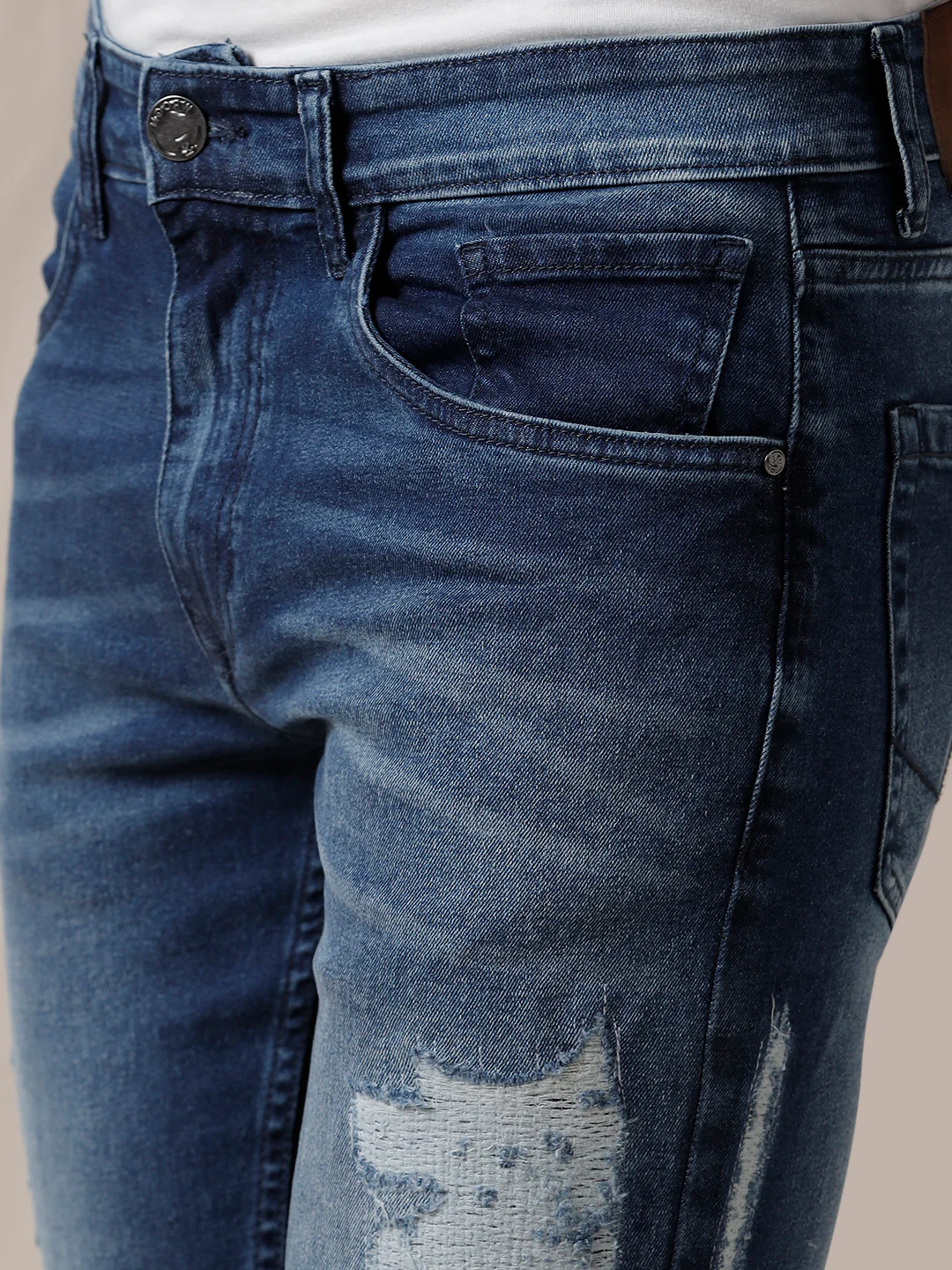 Distressed Wrogn Tapered Fit Jeans - Image 6