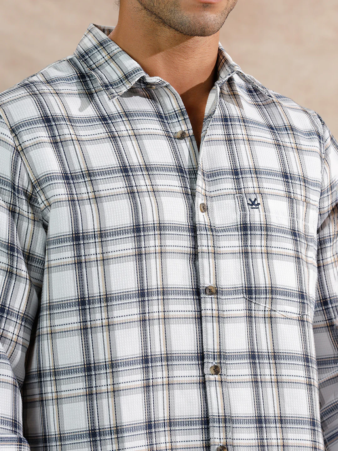 Dobby Textured Regular Fit Shirt | Black - Image 5