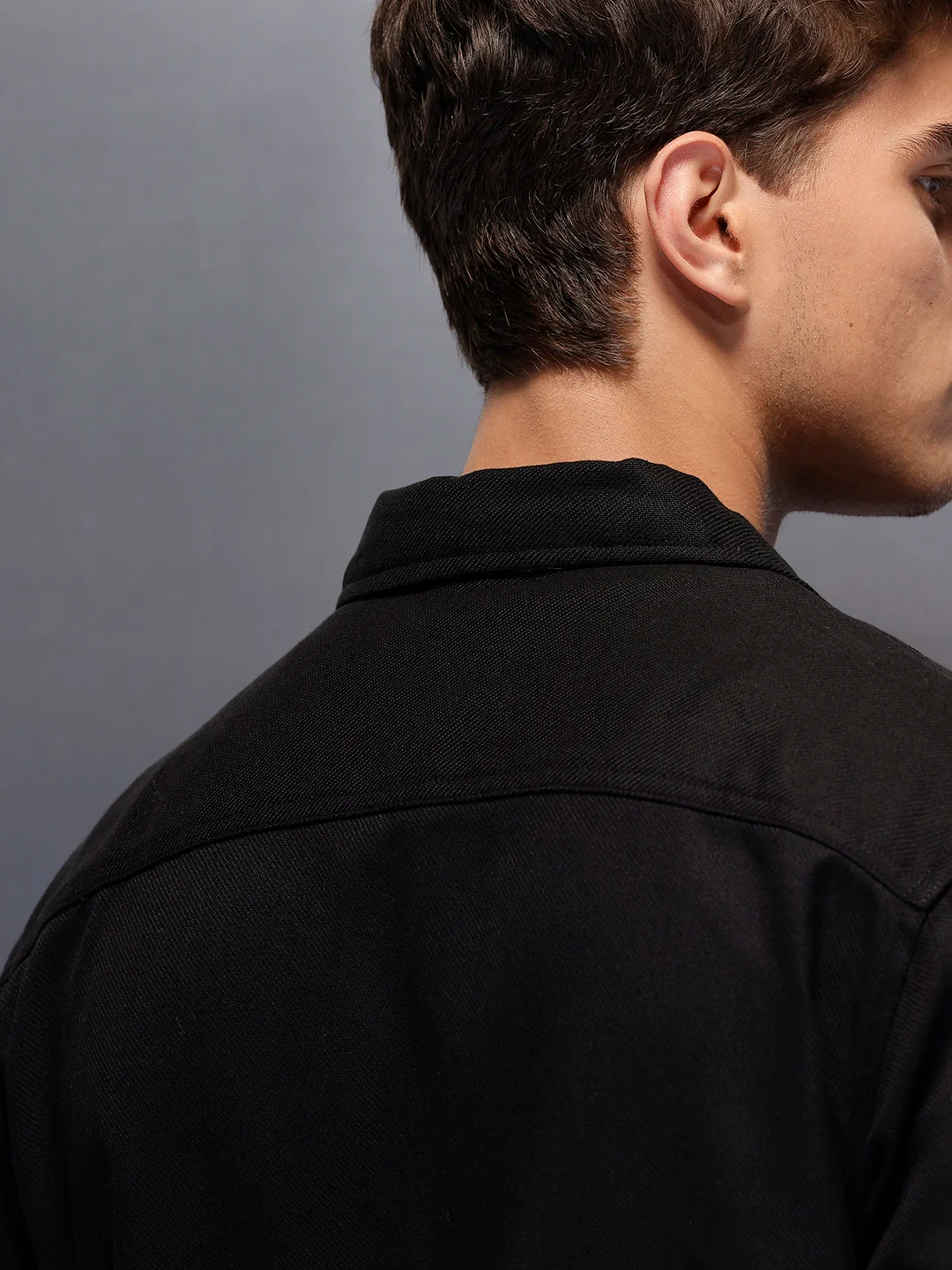 Double Pocket Oversized Jacket  | Black - Image 5