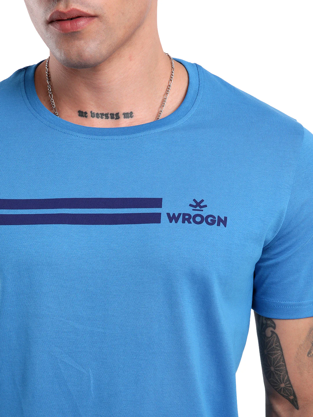 Dual Lines Crew Neck T-Shirt - Image 5