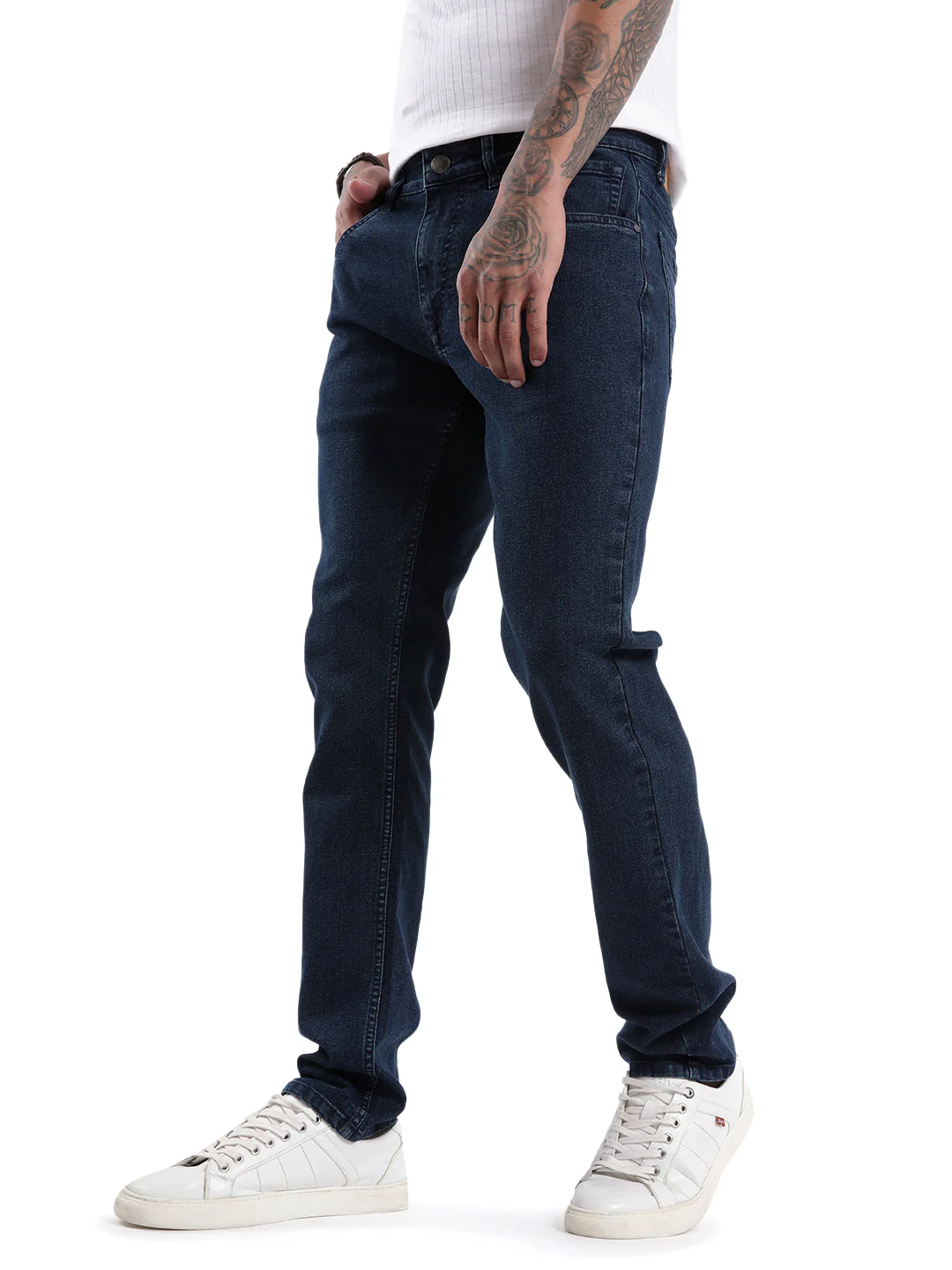 Elite Dark Blue Slim Fit Jeans - Image 4