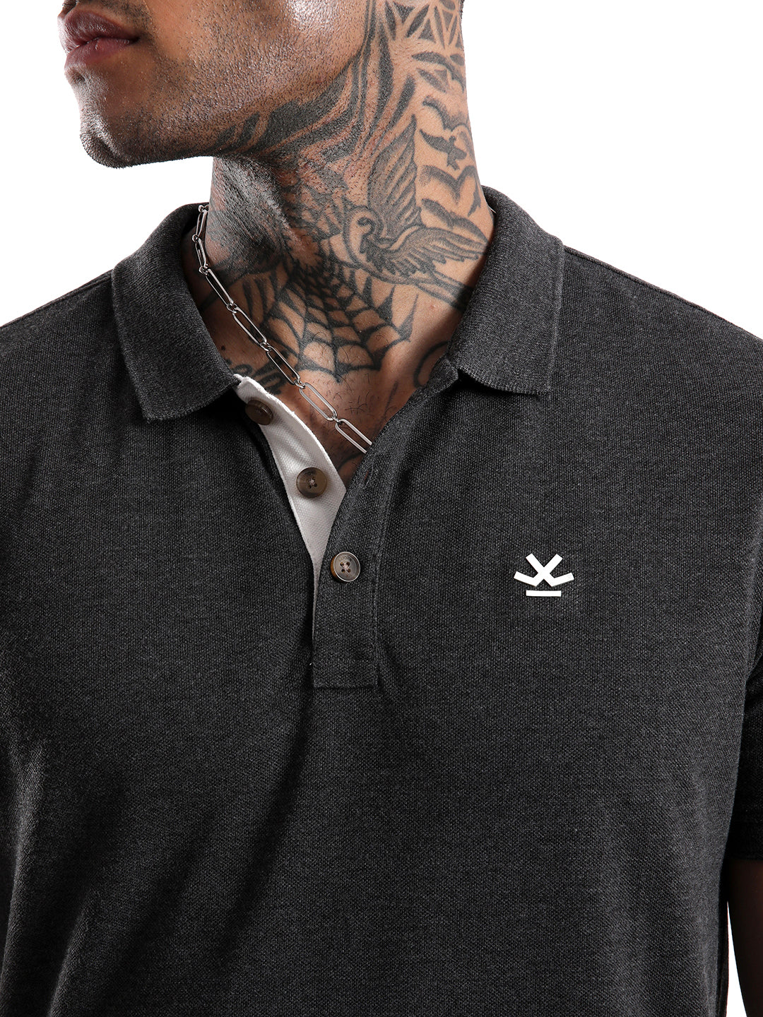 Elite Dark Grey Polo T-Shirt - Image 5