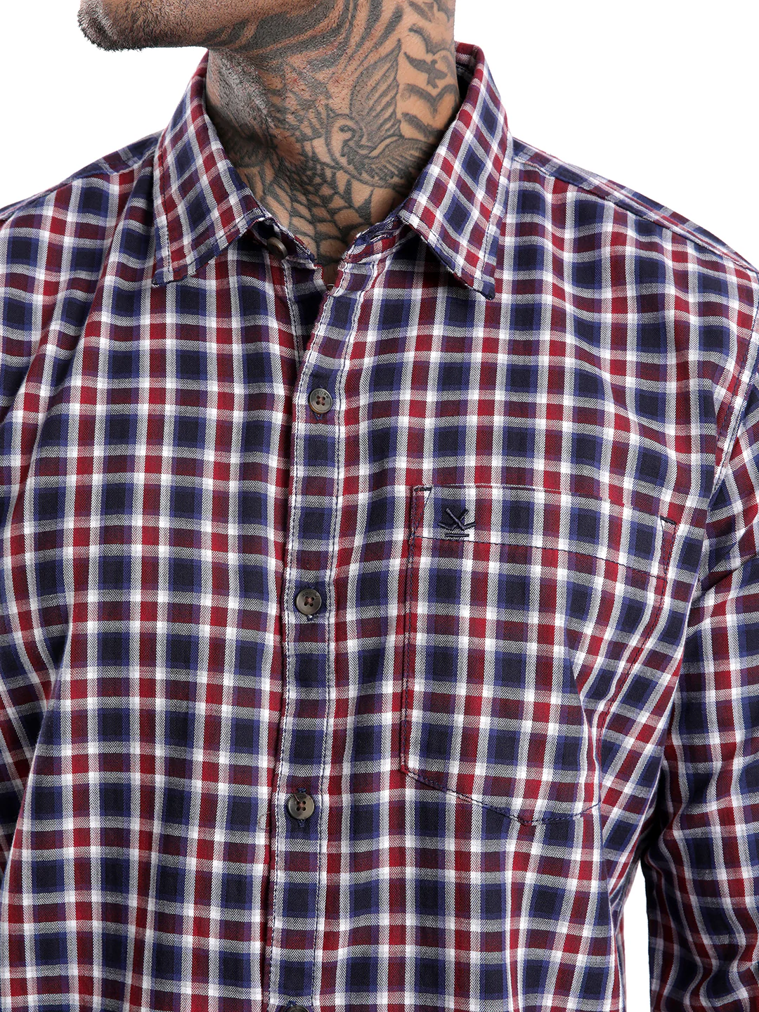 Elite Maroon & White Striped Shirt - Image 5