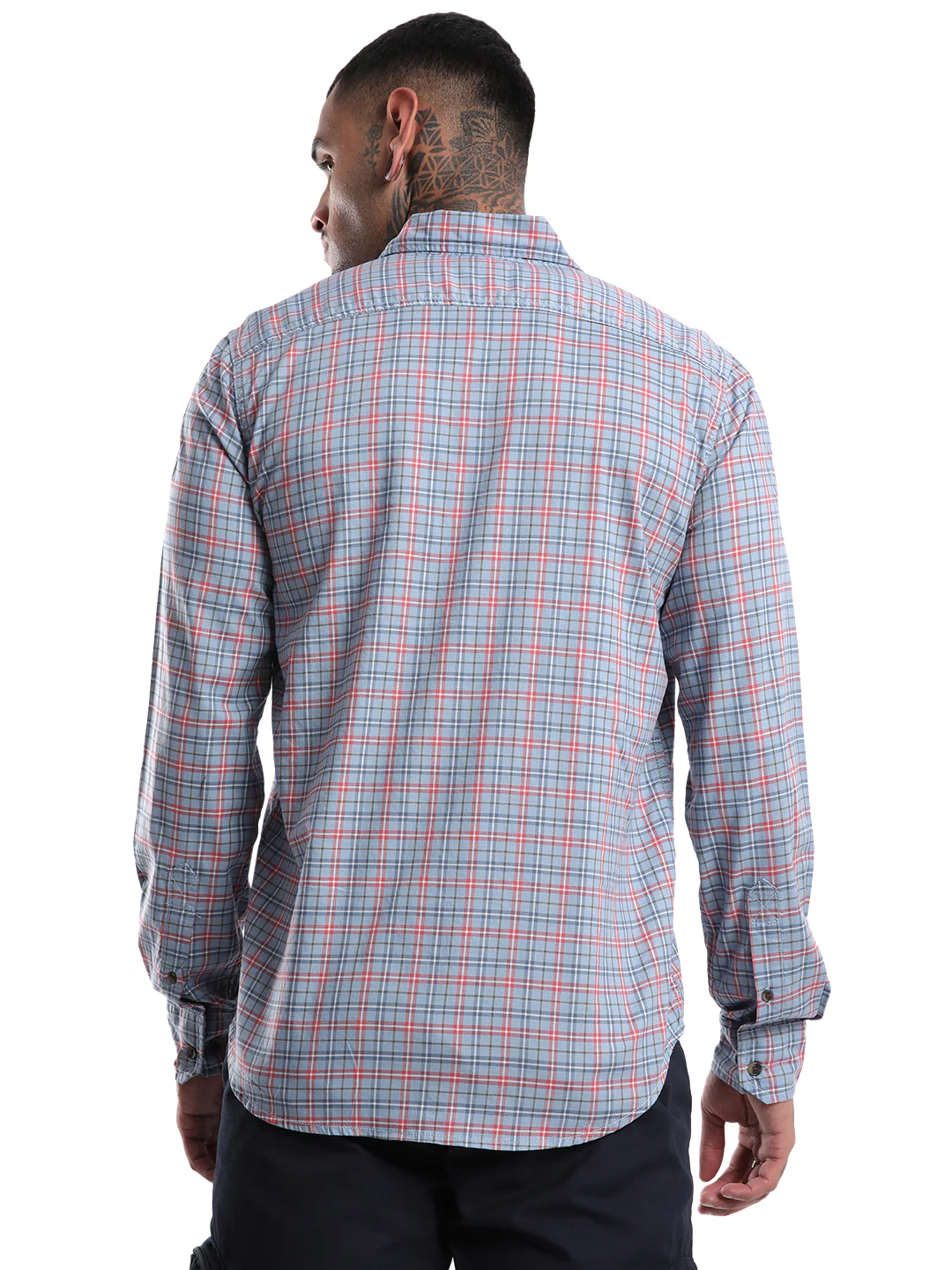 Elite Olive & White Striped Shirt - Image 3