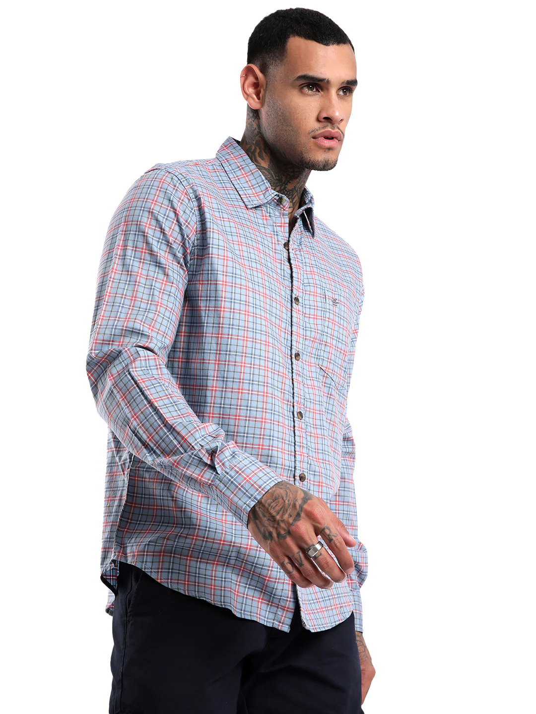 Elite Olive & White Striped Shirt - Image 4