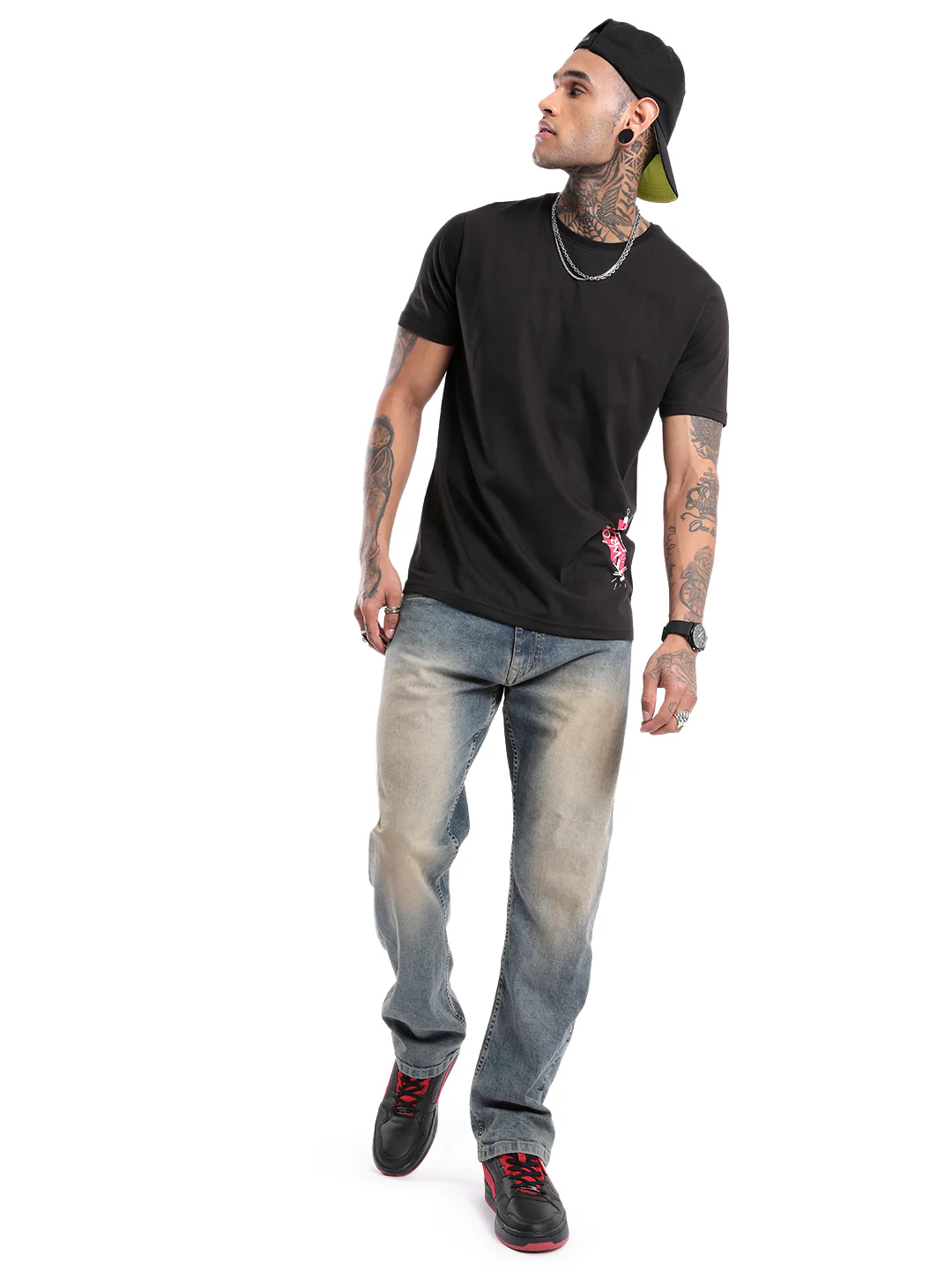 Elite Placement Print Crew Neck T-Shirt - Image 2
