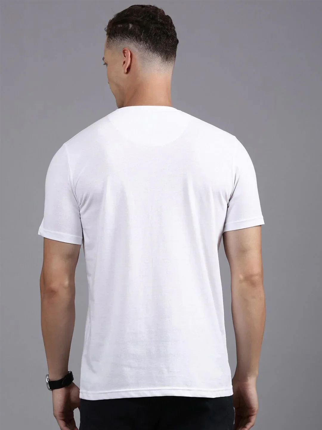 Elite White Crew Neck T-Shirt - Image 3