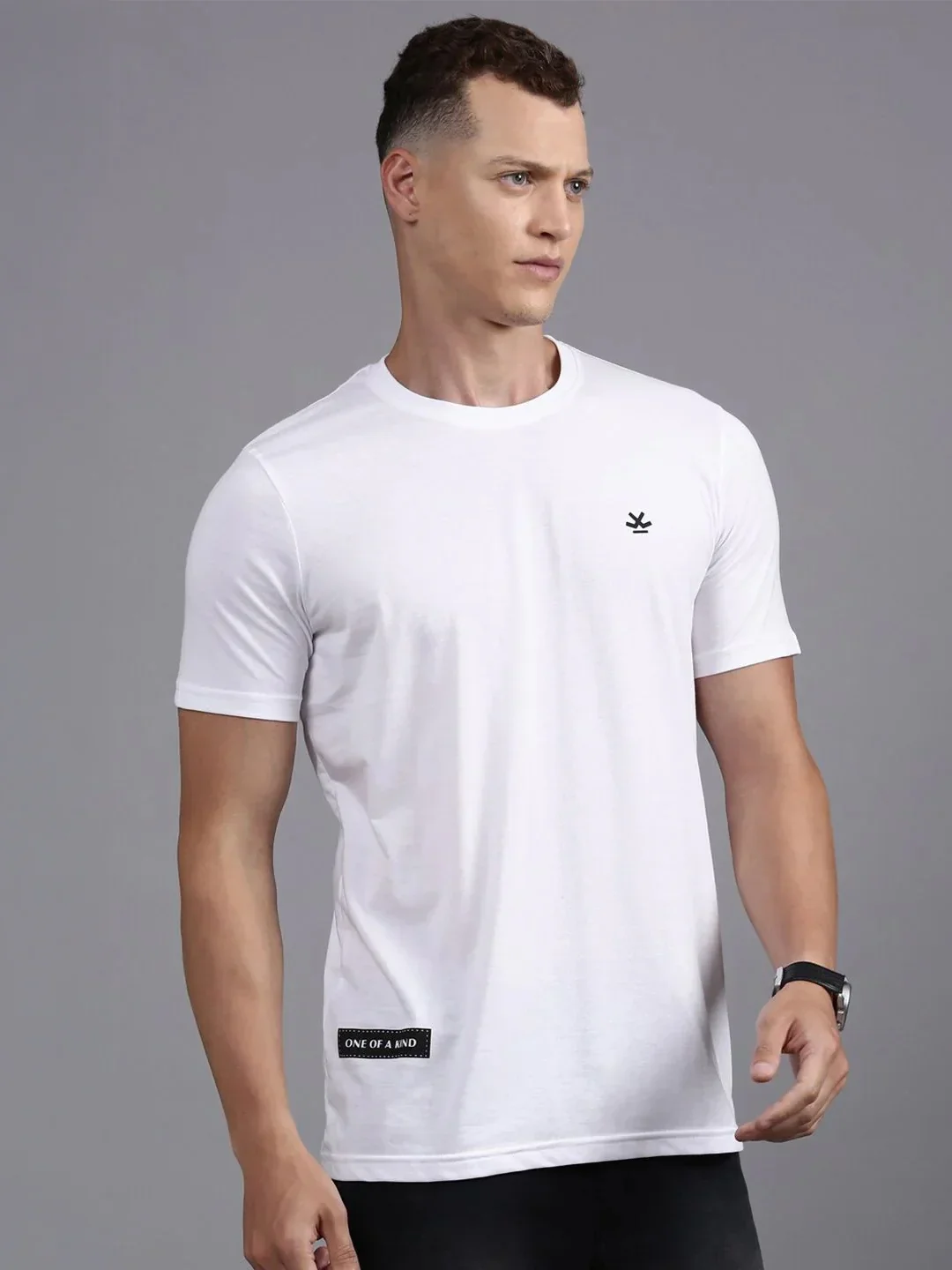 Elite White Crew Neck T-Shirt - Image 4