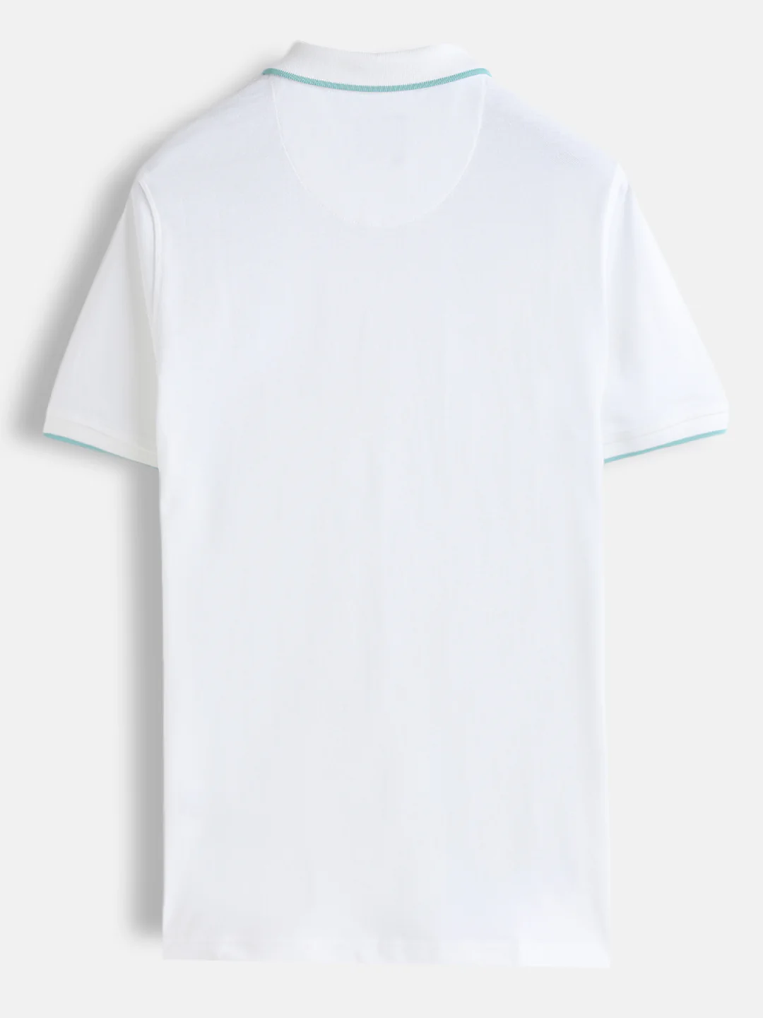 Embroidered Look Polo T-Shirt | White - Image 2