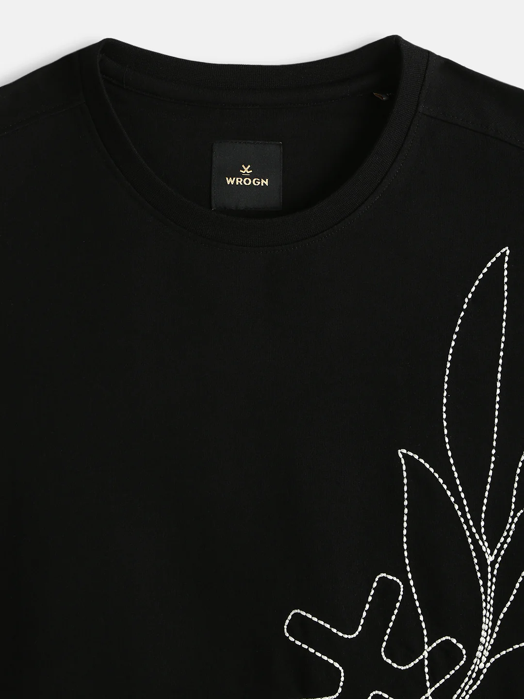 Embroidered Oversized T-Shirt | Black - Image 3