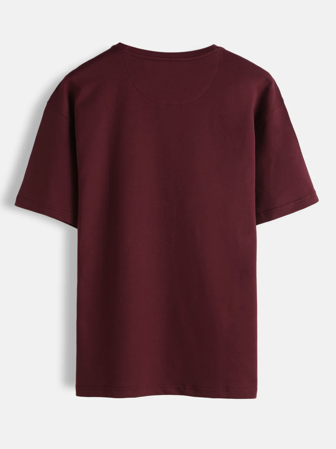 Embroidered Oversized T-Shirt | Maroon - Image 2