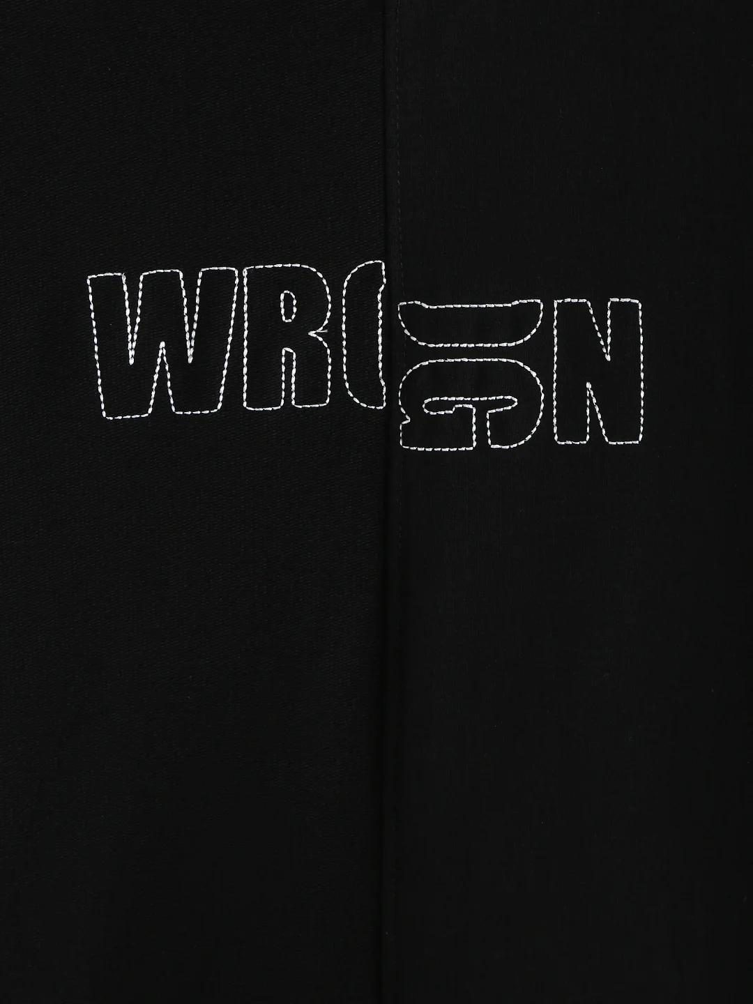 Embroidered Solid Oversized T-Shirt | Black - Image 6