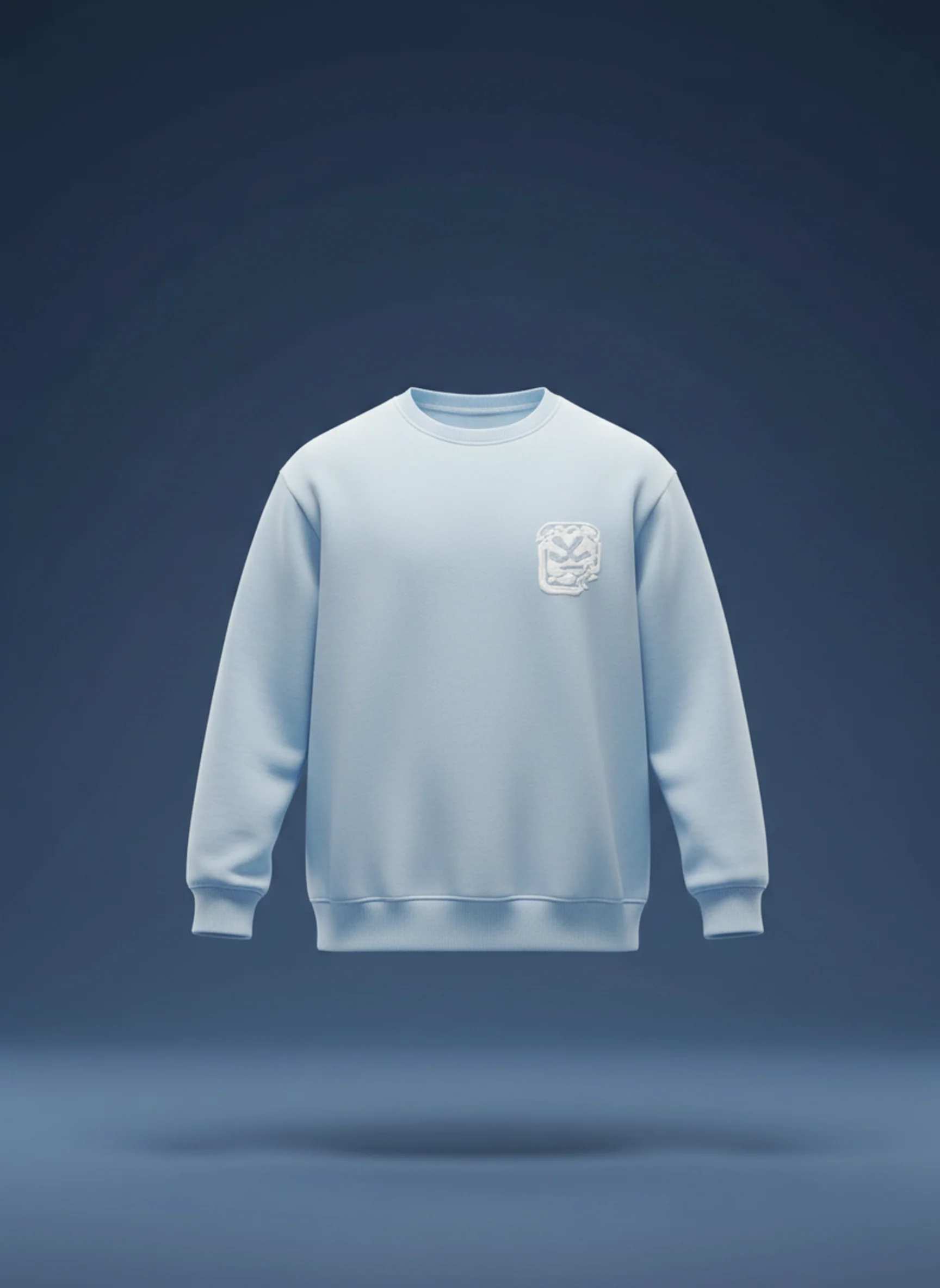 Essential Pastel Crewneck Sweatshirt | Light Blue - Image 3