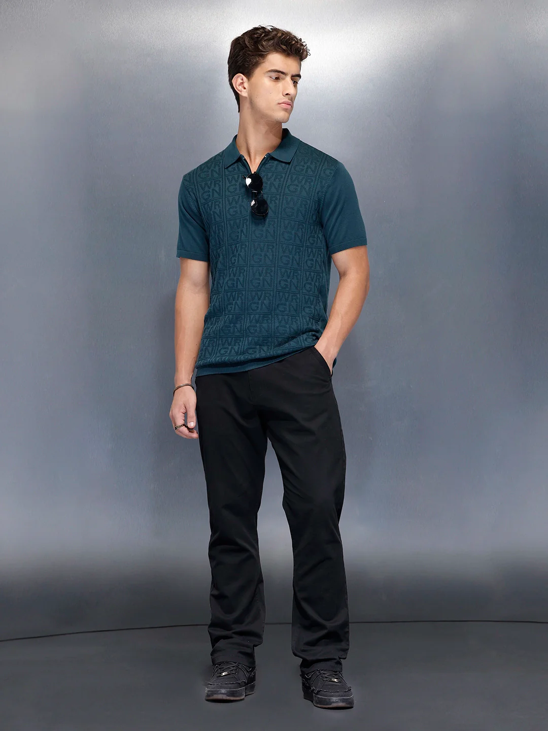 Everyday cotton trousers | Black - Image 2