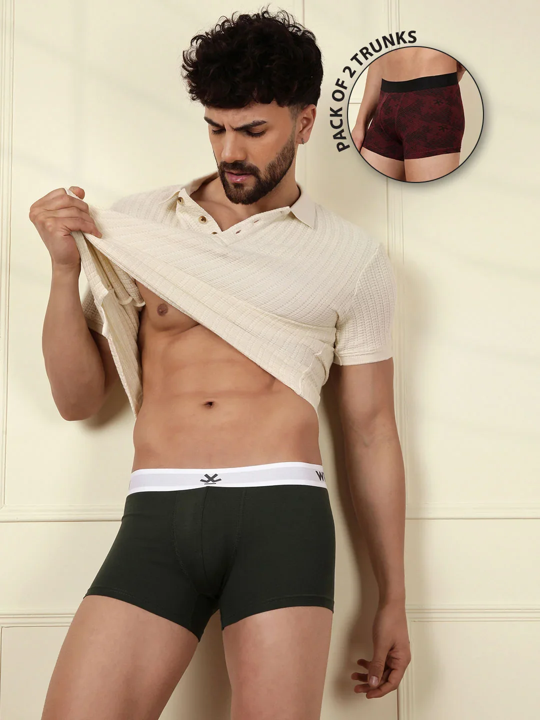 Everyday Ease Solid & Print Pack of 2 Trunks - Image 3