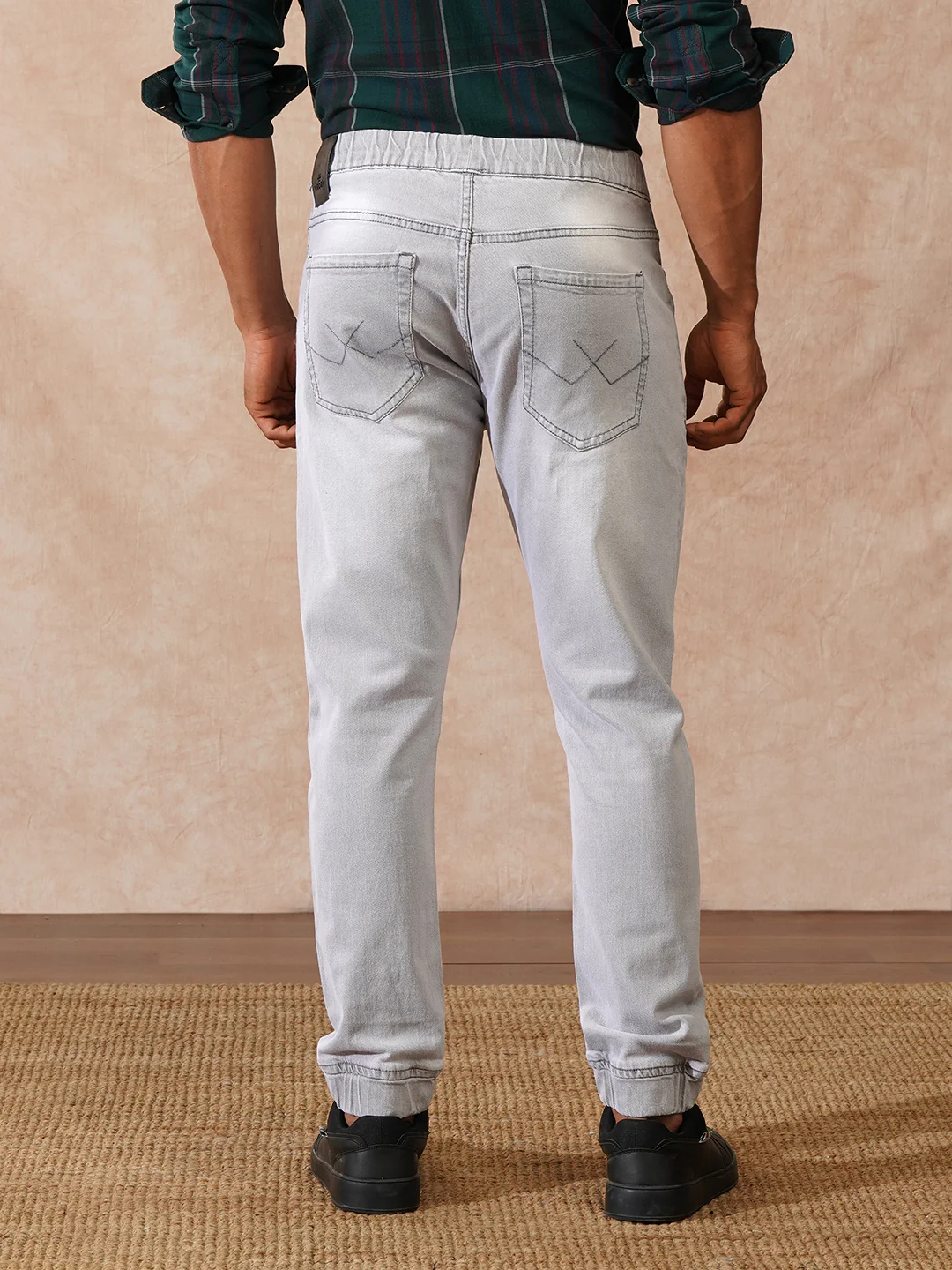 Faded Denim Jogger | Grey - Image 3