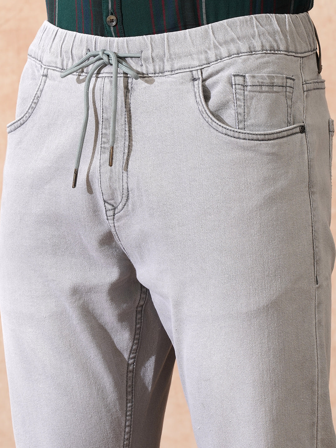 Faded Denim Jogger | Grey - Image 5
