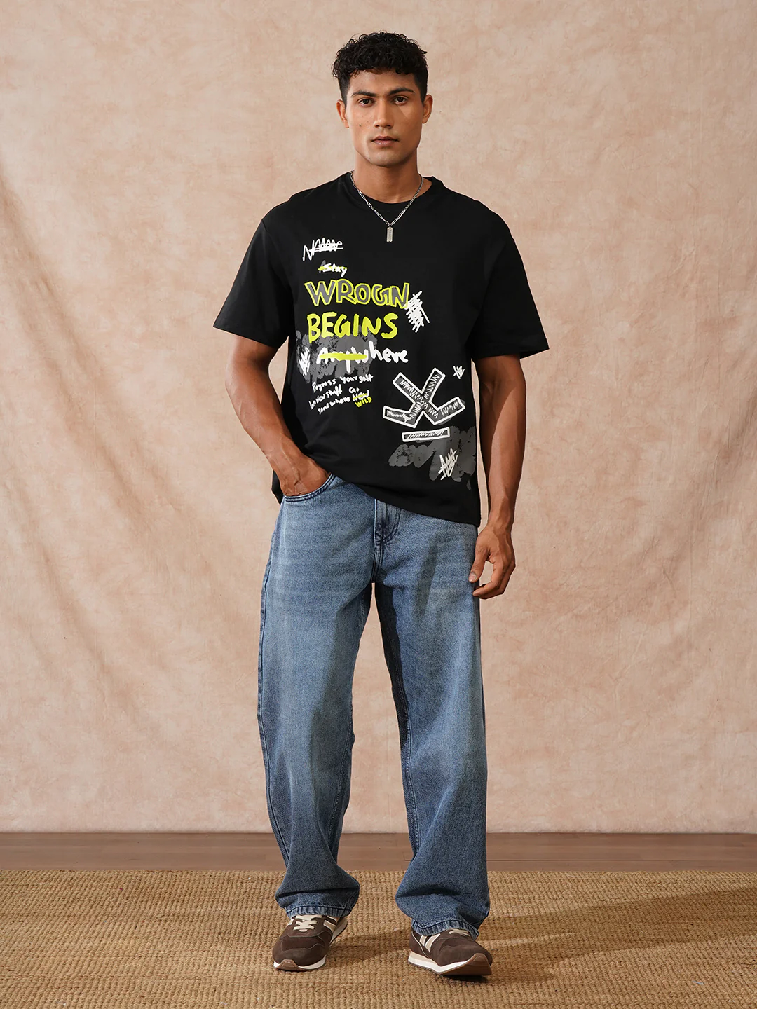 Faded Loose Fit Jeans | Blue - Image 2
