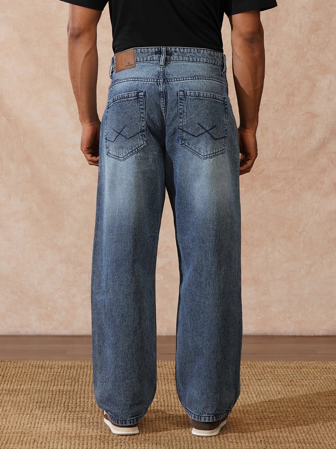 Faded Loose Fit Jeans | Blue - Image 3
