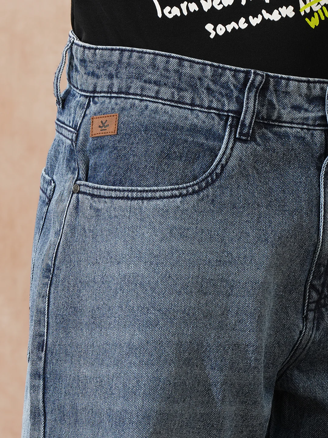 Faded Loose Fit Jeans | Blue - Image 5