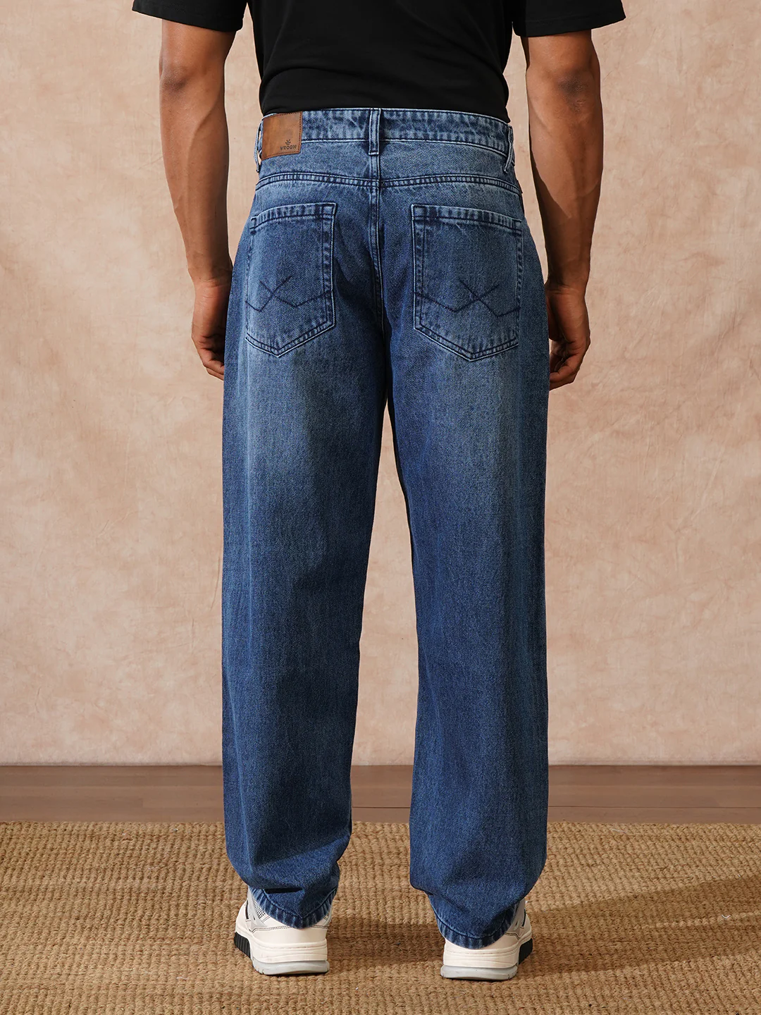 Faded Loose Fit Jeans | Blue - Image 3