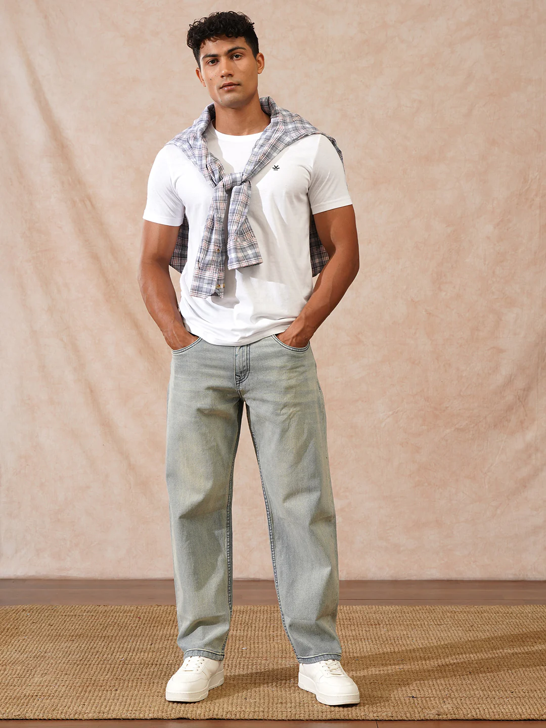 Faded Loose Fit Jeans | Light Blue - Image 2