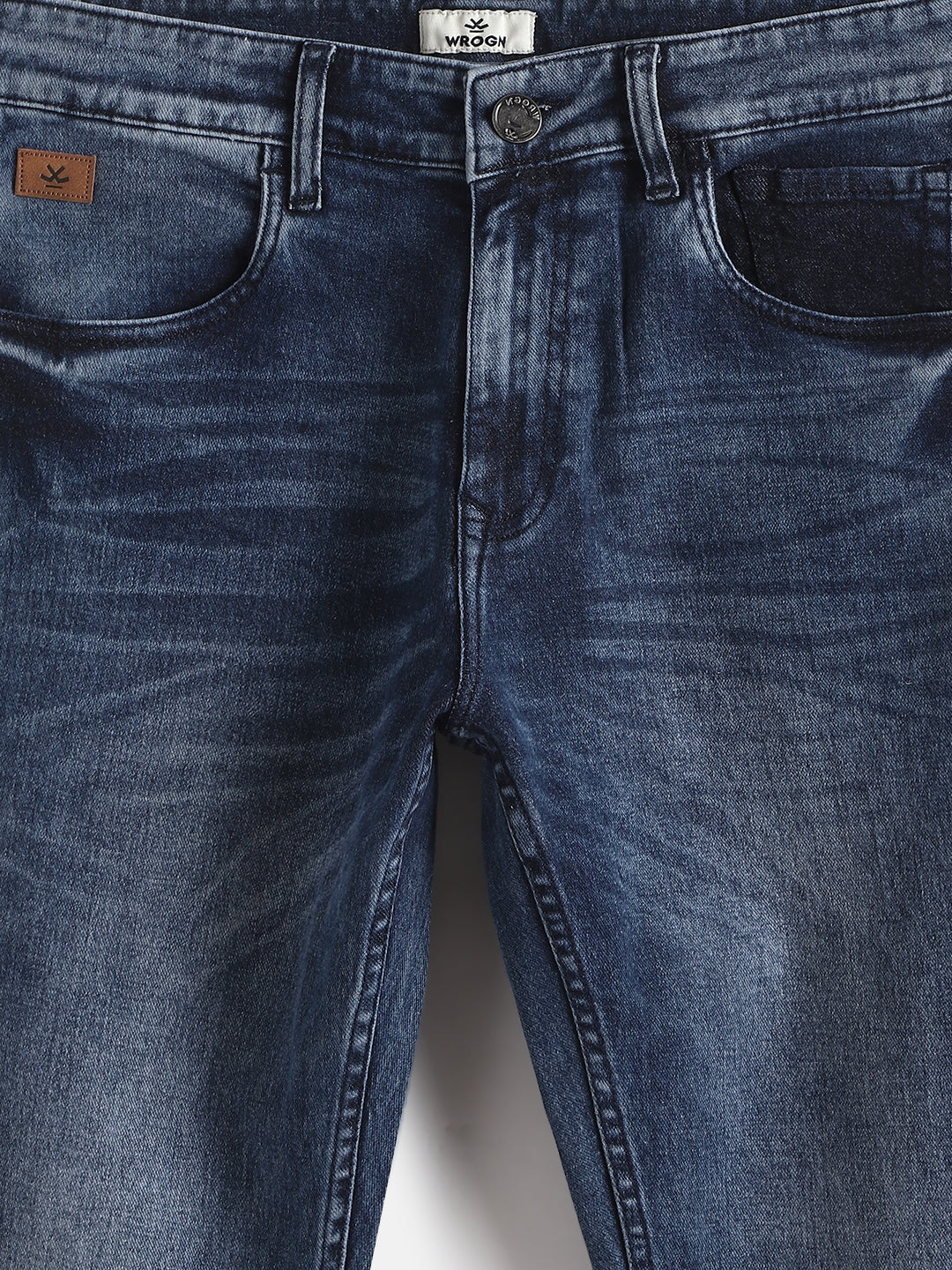 Faded Slim Fit Jeans | Blue - Image 2