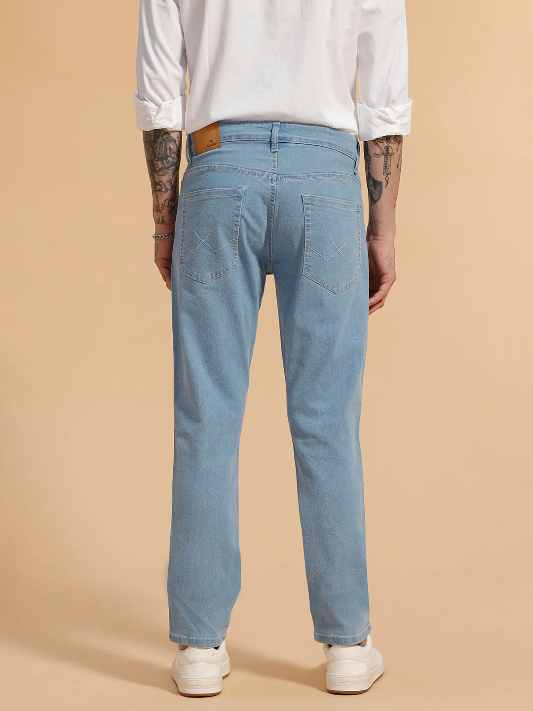 Faded Slim Fit Jeans | Light Blue - Image 3
