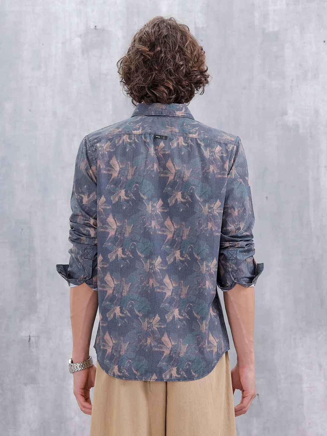Floral Aop Printed Spread Collar Shirt | Multicolor - Image 3