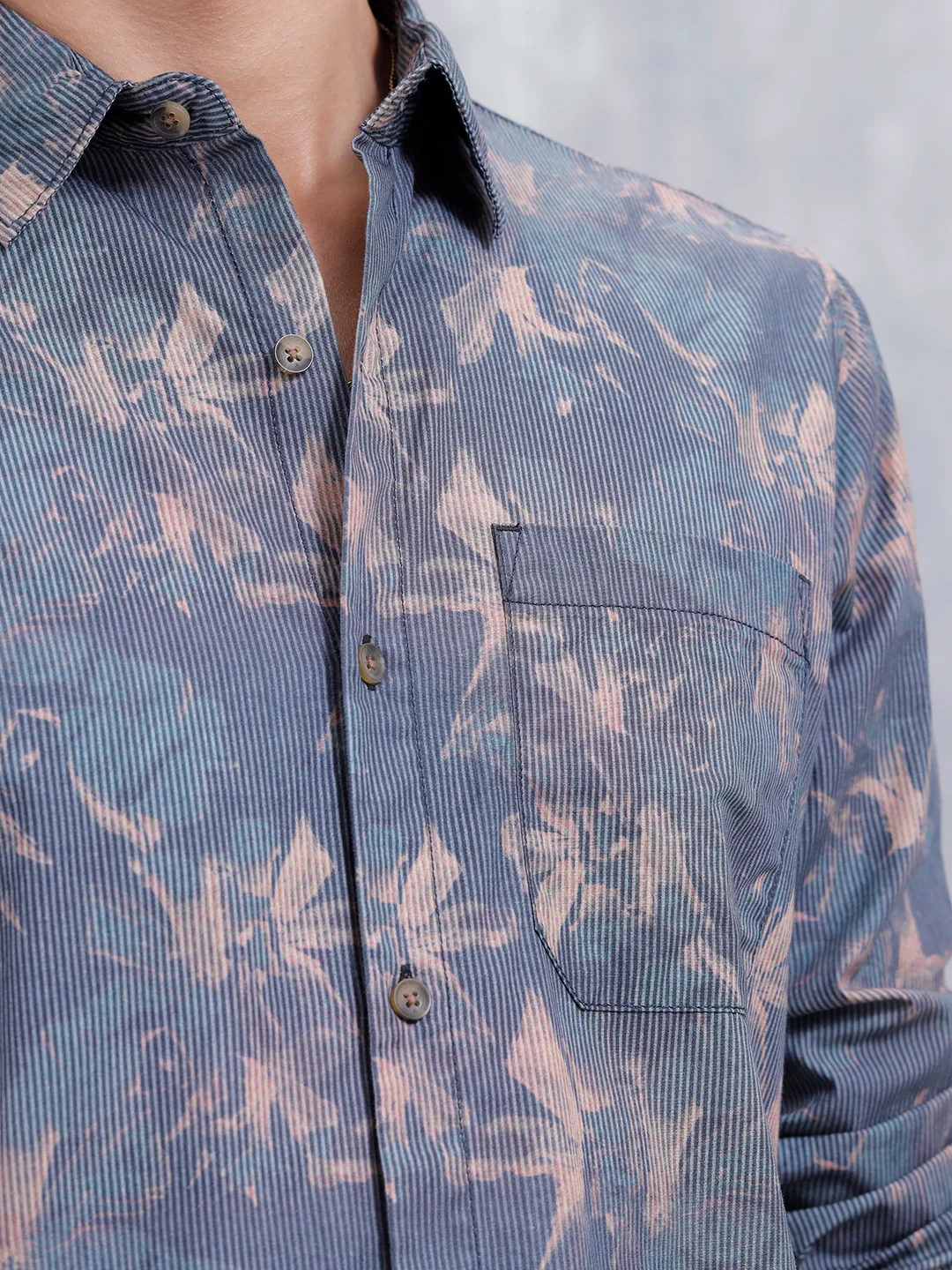 Floral Aop Printed Spread Collar Shirt | Multicolor - Image 5