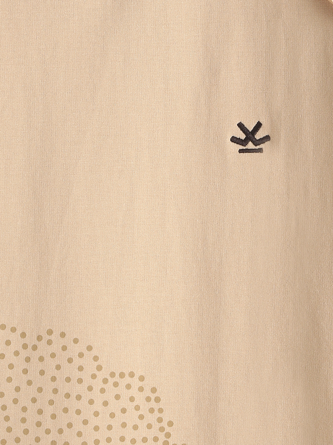 Floral Printed Oversized Fit T-Shirt | Beige - Image 4
