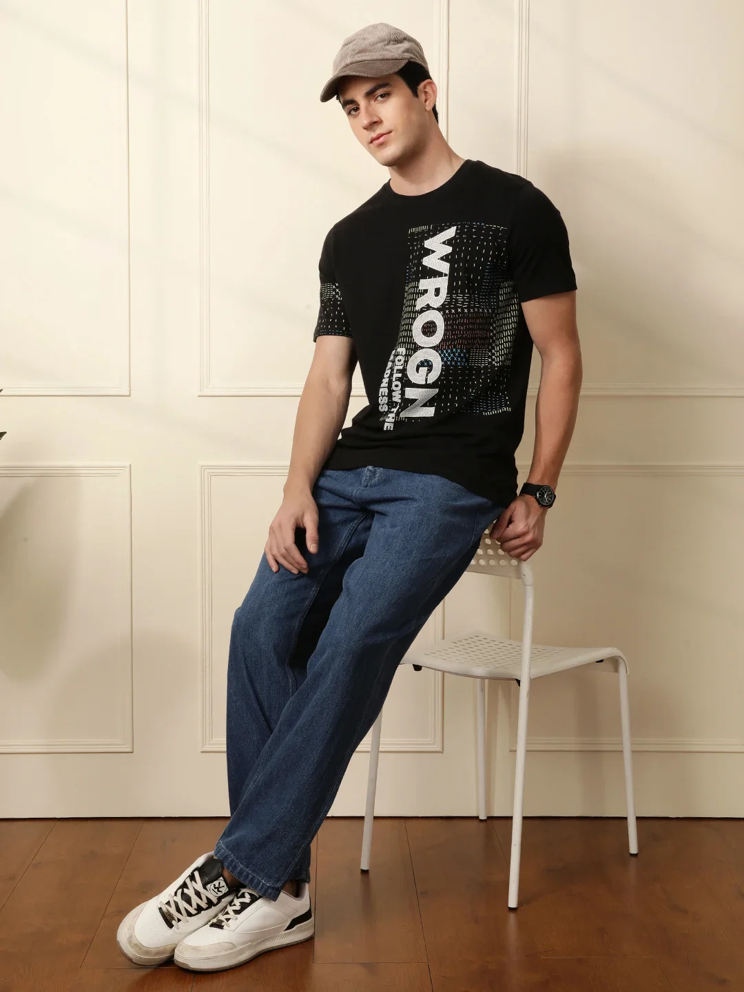 Follow the Madness Printed Black T-Shirt - Image 4