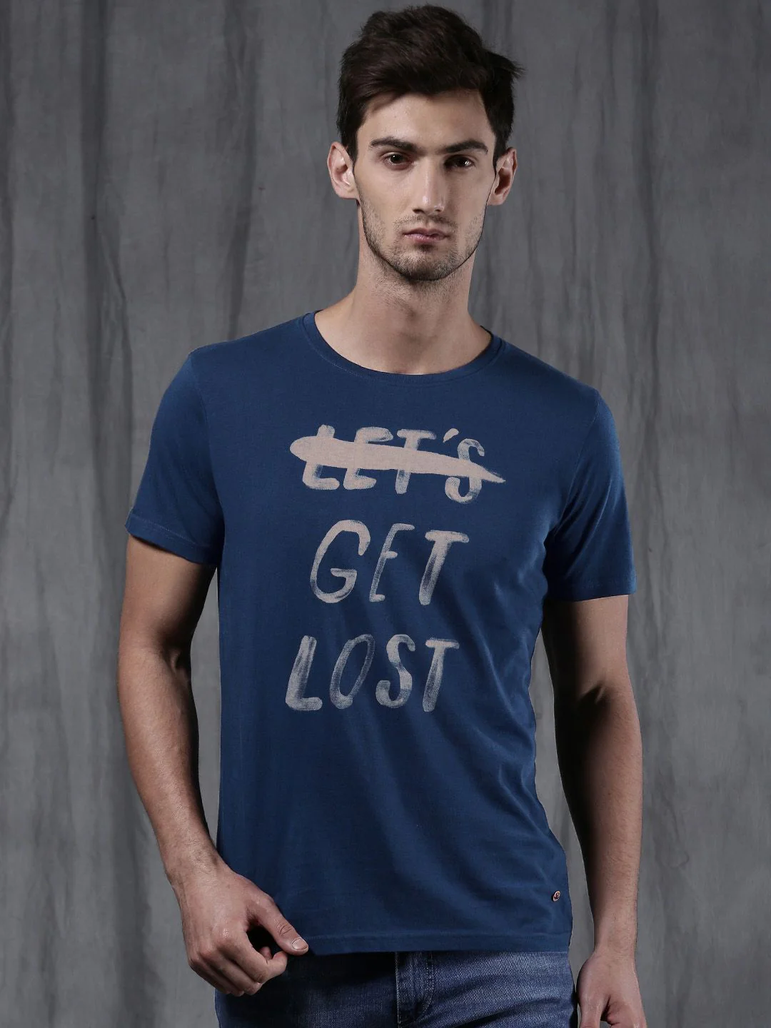 Get Lost Printed Cotton T-Shirt - Image 2