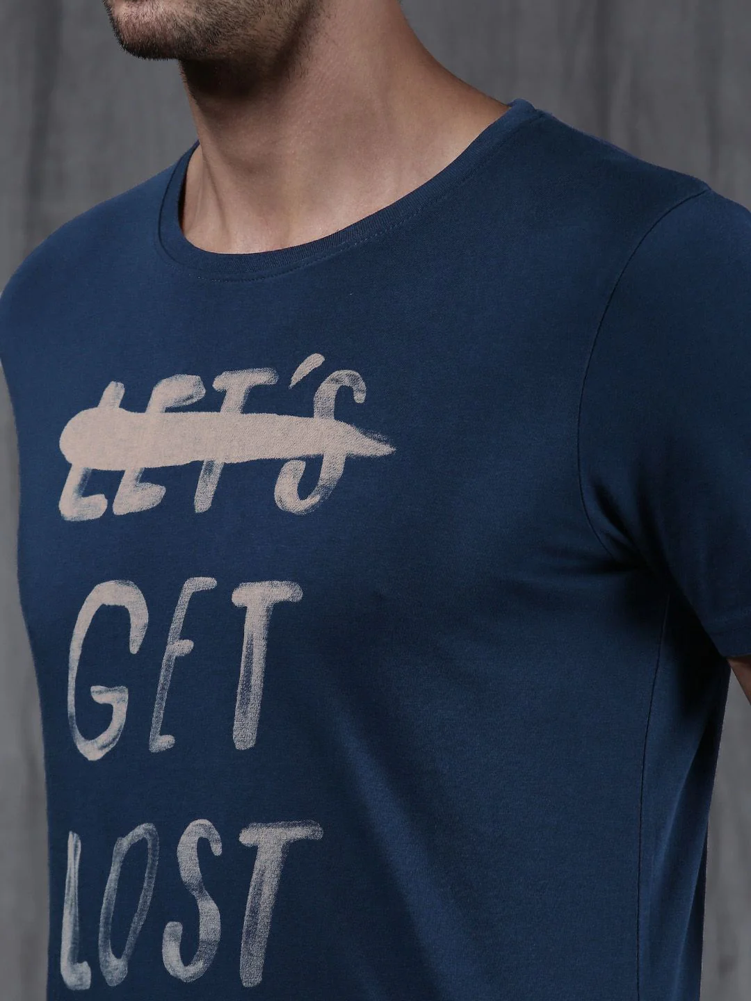 Get Lost Printed Cotton T-Shirt - Image 3