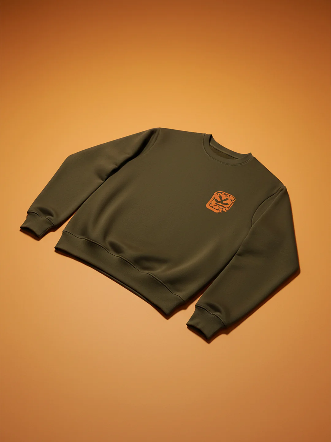 Graphic Accent Sweatshirt | Olive - Image 6