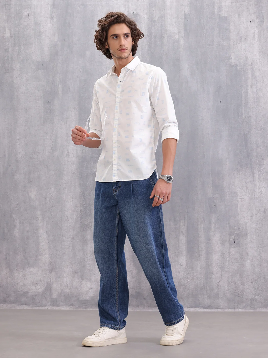 Graphic Aop Shirt | White - Image 2