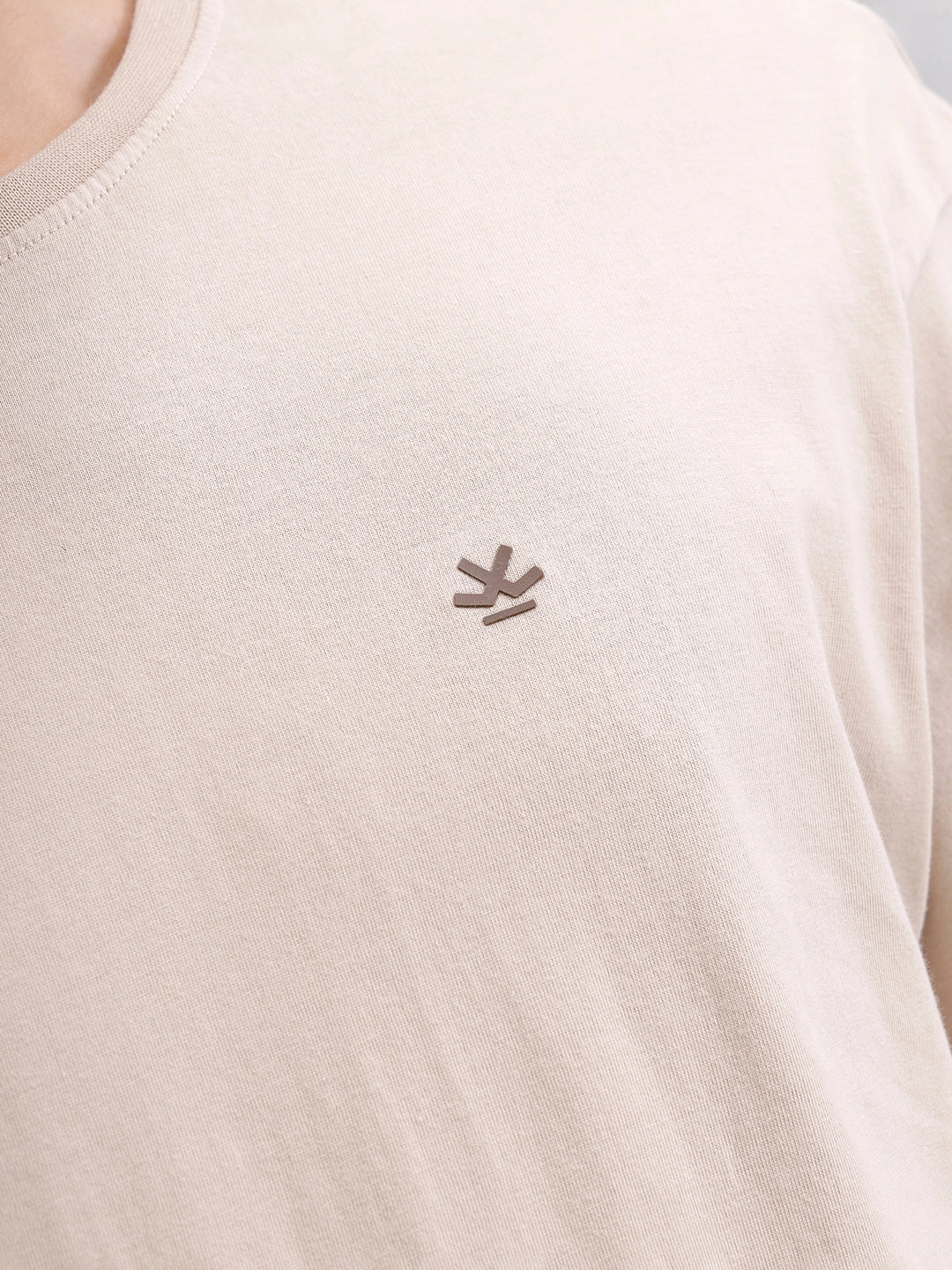 Graphic Oversized Back Printed T-Shirt | Beige - Image 5