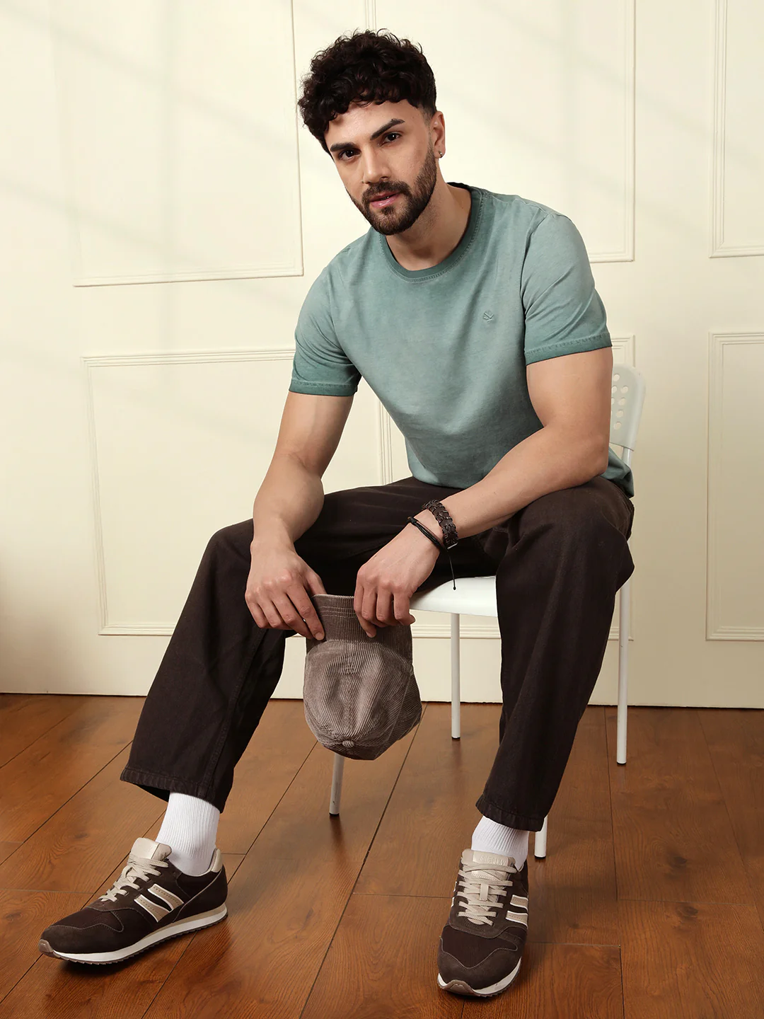 Washed Slim Fit T-Shirt | Green - Image 2