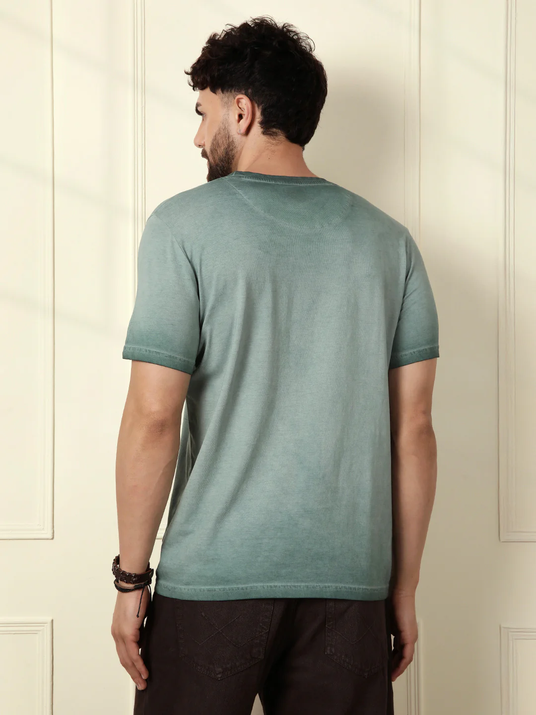 Washed Slim Fit T-Shirt | Green - Image 3