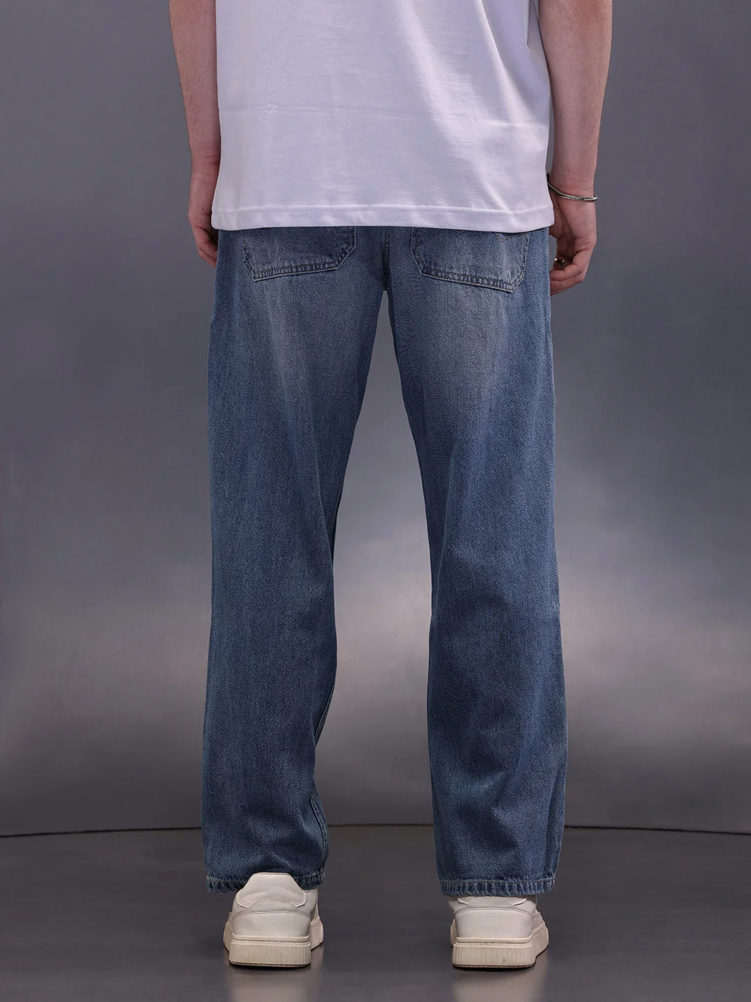 Heave Distress Loose Fit Jeans | Blue - Image 3