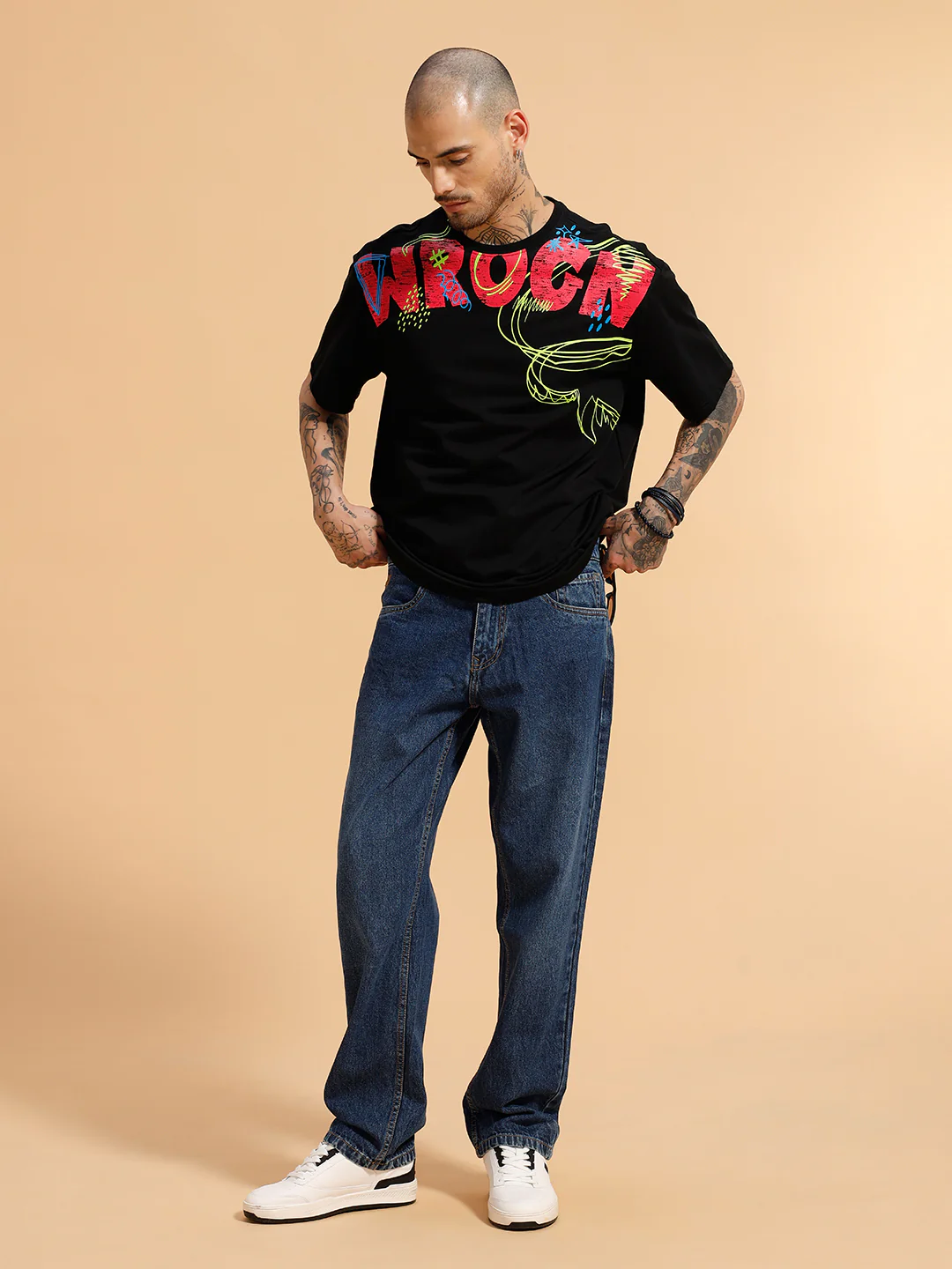 Heavy Fade Anti Fit Jeans | Blue - Image 2