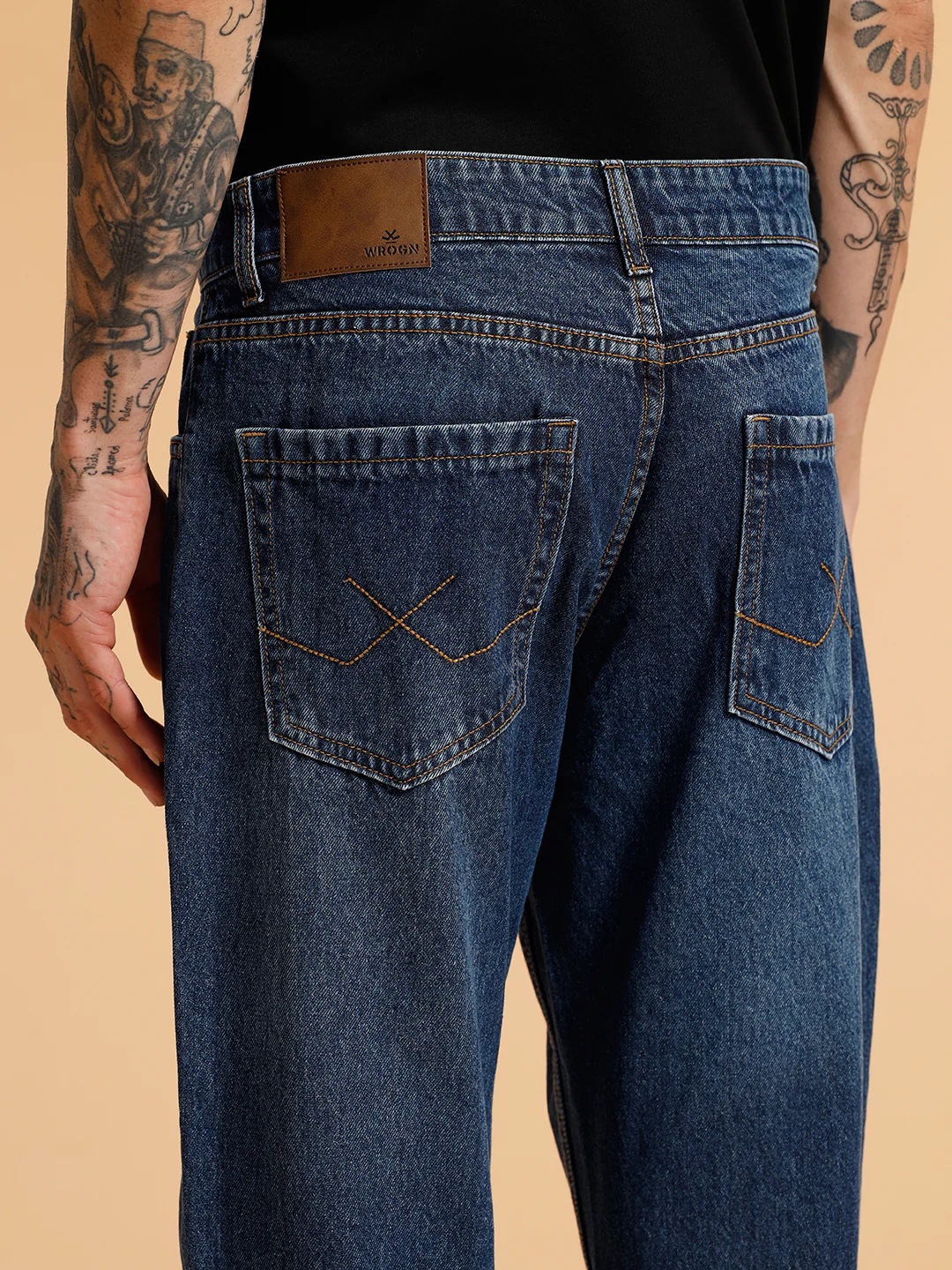 Heavy Fade Anti Fit Jeans | Blue - Image 5