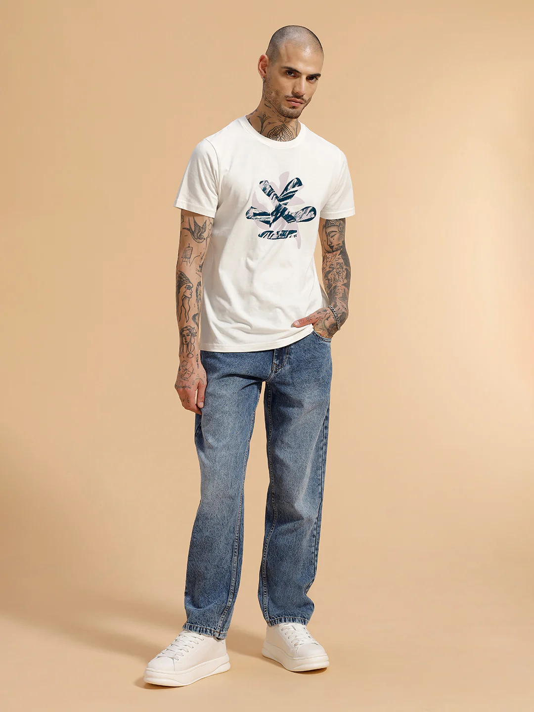 Heavy Fade Anti Fit Jeans | Blue - Image 2
