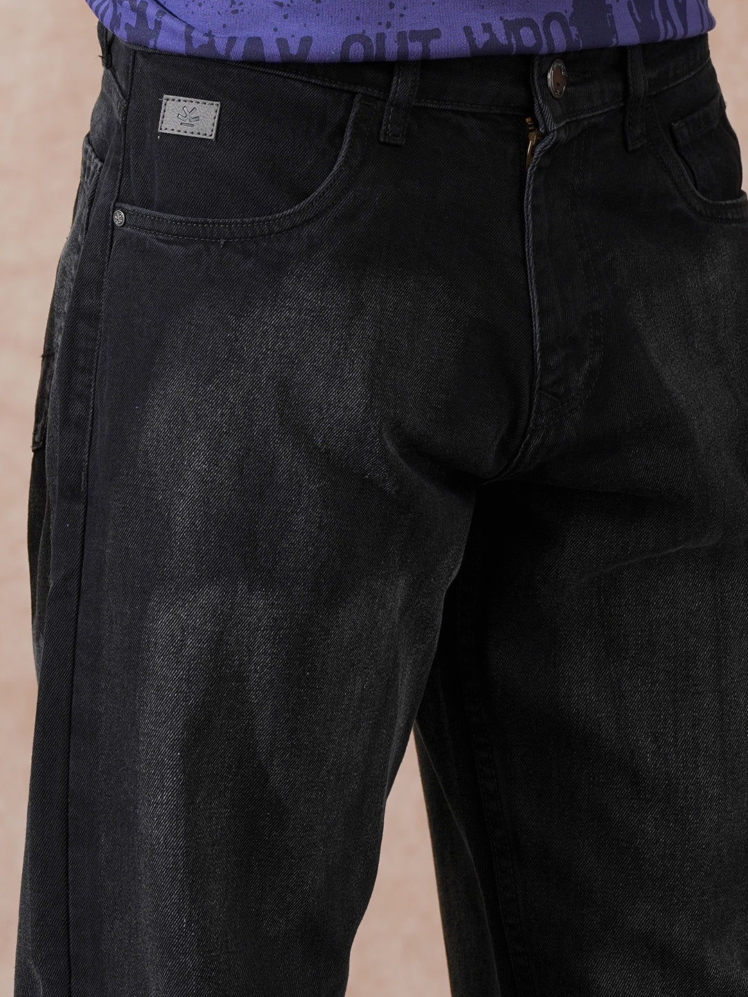 Heavy Fade Loose Fit Jeans | Black - Image 5