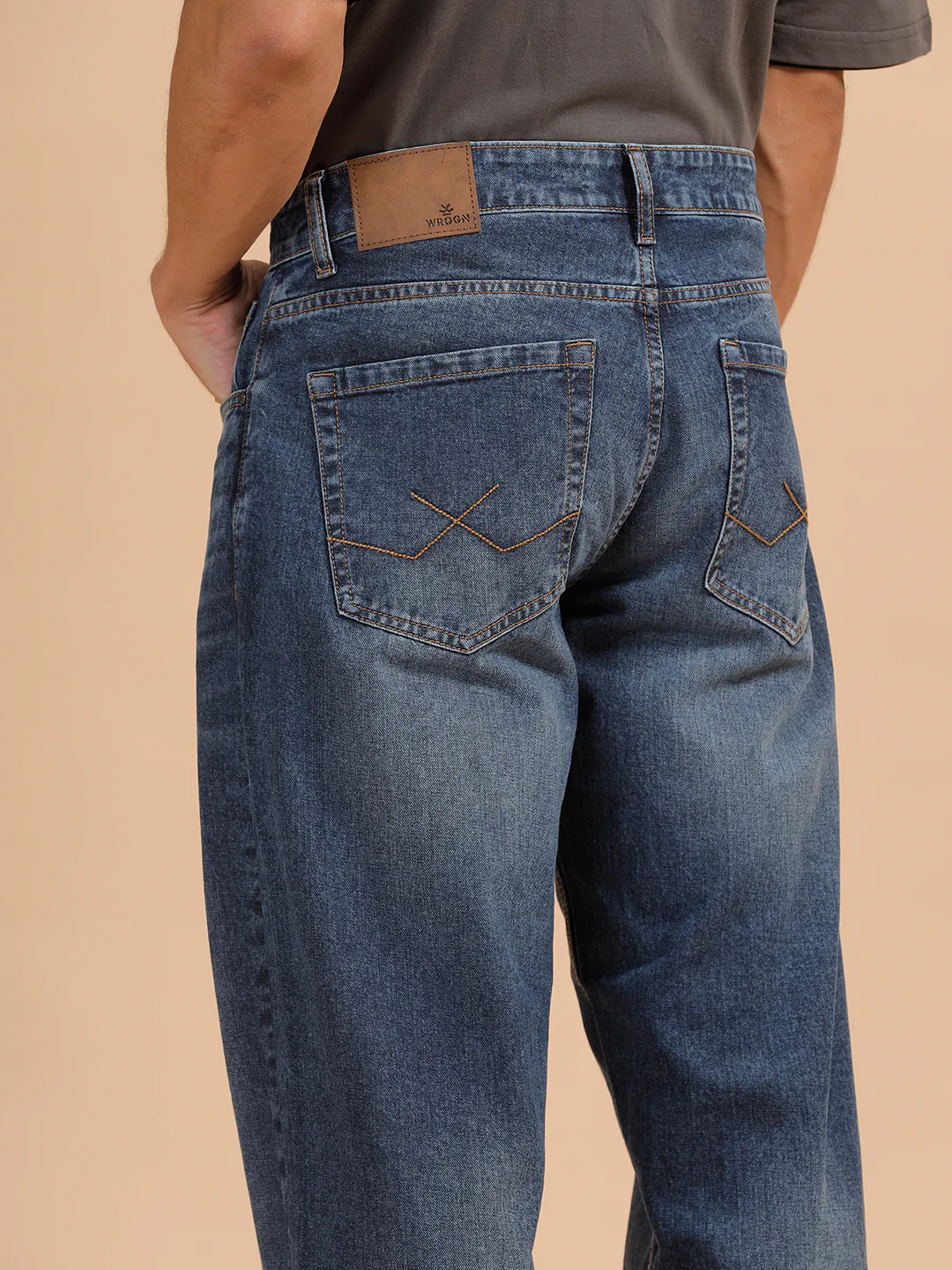 Heavy Fade Loose Fit Jeans | Blue - Image 6