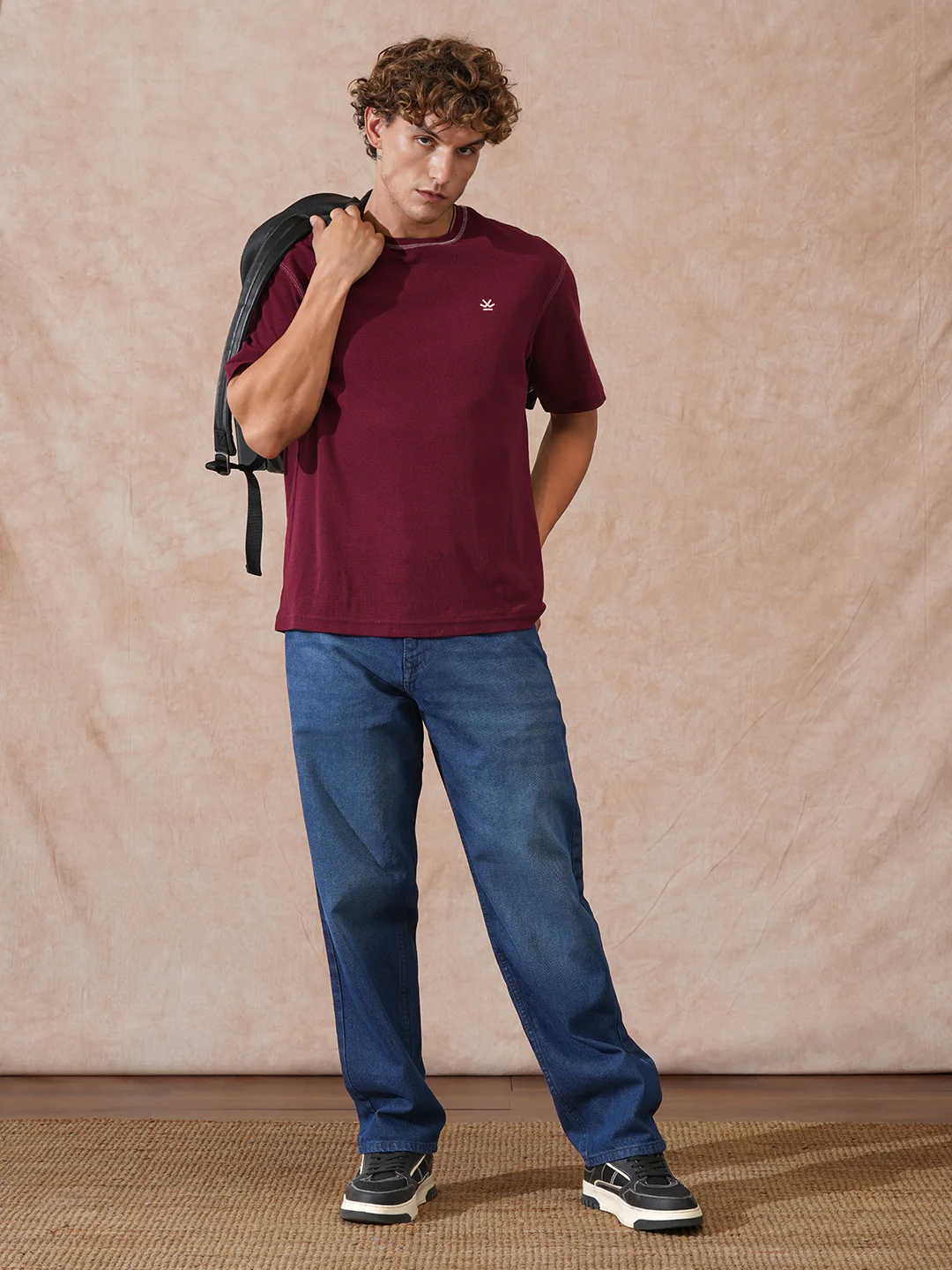 Heavy Fade Loose Fit Jeans | Dark Blue - Image 2